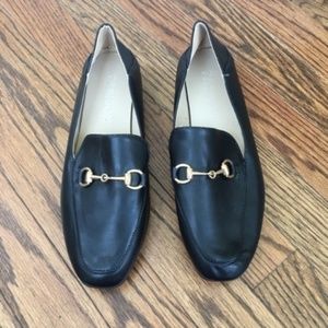 Black Loafers With Horse Bit Detailing